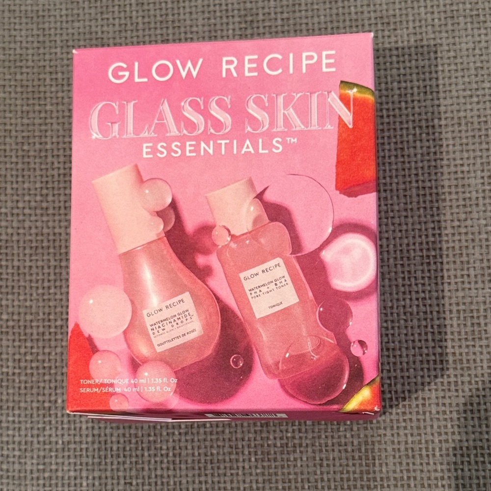 Glow Recipe glass skin essentials Skincare Duo toner pha bha niacinamide drops